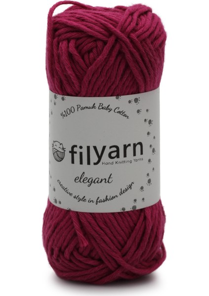 Koyu Lila 3360 Baby Cotton Elegant Örgü Ipi Amigurumi Ipi Punch Örgü Ipi Oeko-Tex Startdart 100 - 25 gr