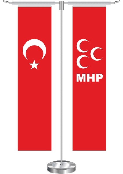 T Dikdörtgen Mhp Masa Bayrağı Takımı
