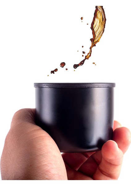 Babaya Hediye Çift Katlı Kapaklı Siyah Çelik Termos Matara 0.50 Litre