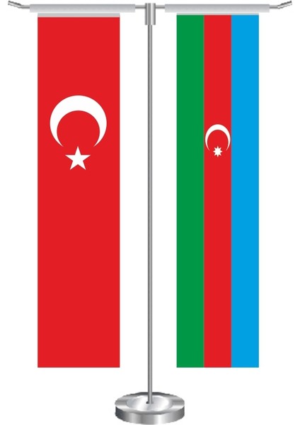 T Dikdörtgen Azerbaycan Masa Bayrağı Takımı