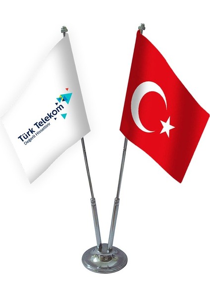 İkili Türk Telekom Masa Bayrağı Takımı