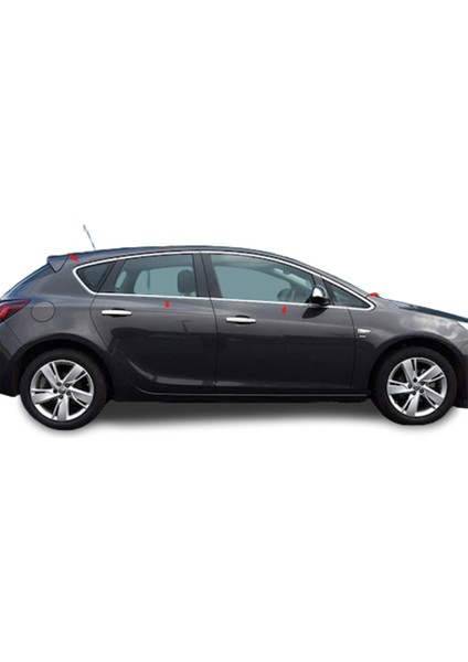 Opel Astra J Hb Krom Cam Çerçeve Seti 12 Parça 2009-2018 Paslanmaz Çelik Krom Cam Çıtası fiyatları