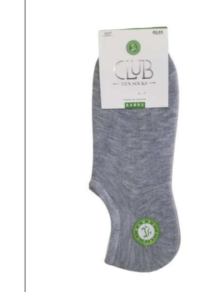 3 Çift Gri Renk Dikişsiz Bambu Sneaker