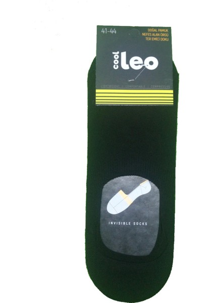 Leo 3 Çift Siyah Renk Babet Çorap