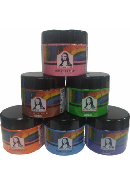 MA125-X6-2 Monalisa Akrilik Boya 125 ml 6'lı