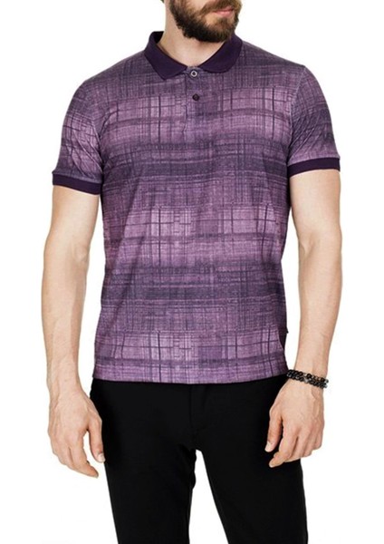 Erkek Polo Yaka Baskılı T-Sıhırt 2076