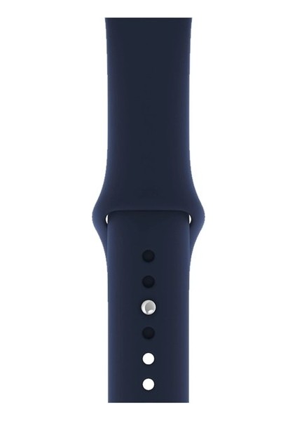 Apsuwa Apple Watch Nike 3 38MM Uyumlu Kordon Mat Jel Silikon Saat Kordonu 38/bb--Lacivert