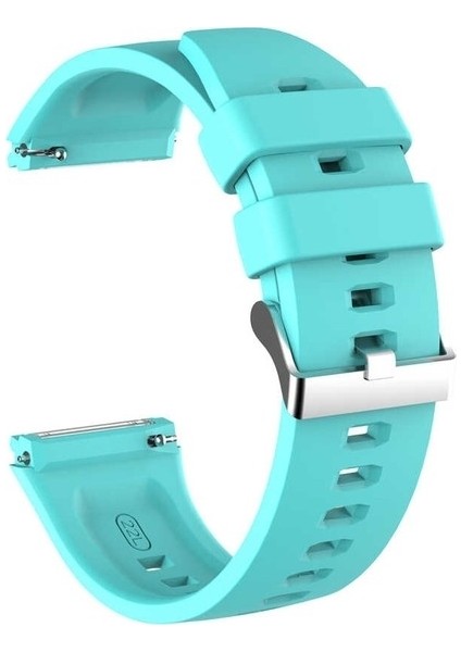 Xiaomi Watch Color Uyumlu Kordon Gross Silikon Saat Kordonu 22/K26--TURKUAZ