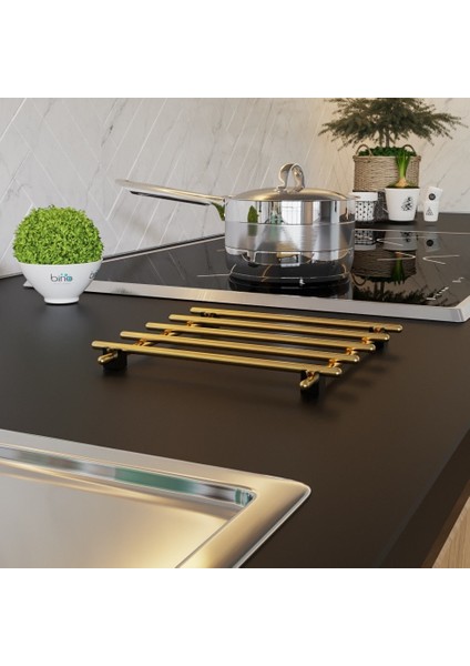 Pazarız Nihale Çaydanlık Tencere Altlığı Gold fırsatları