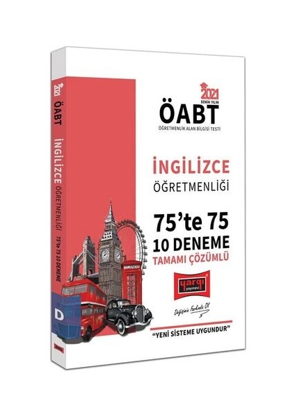 2021 ÖABT Ingilizce Öğretmenliği 75’te 75 Tamamı Çözümlü 10 Deneme Sınavı