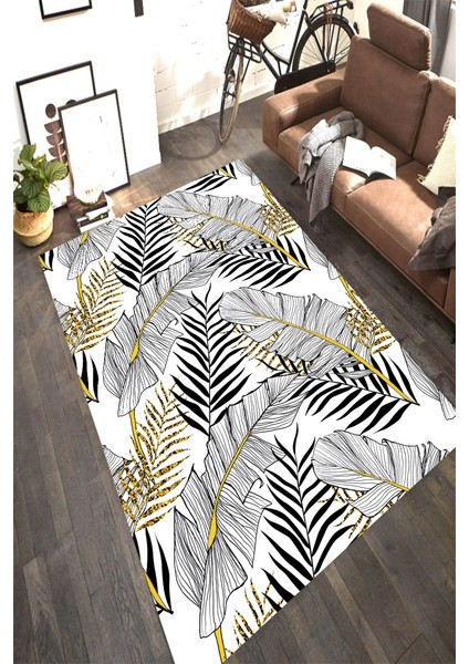 Antibakteriyel Kaymaz Dot Taban Yıkanabilir Dijital Baskı Halı MRC2178