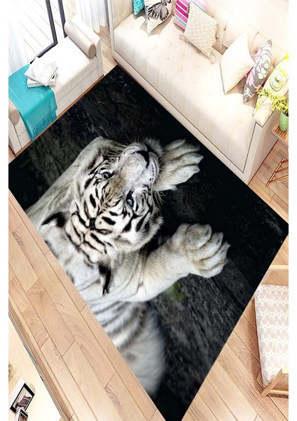 Antibakteriyel Kaymaz Dot Taban Yıkanabilir Dijital Baskı Halı MRC2165