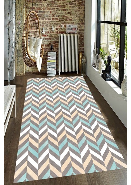 Antibakteriyel Kaymaz Dot Taban Yıkanabilir Dijital Baskı Halı MRC2584