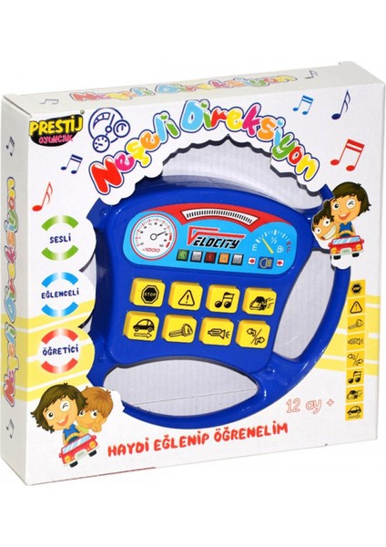Pilli Neşeli Direksiyon Saks Mavisi