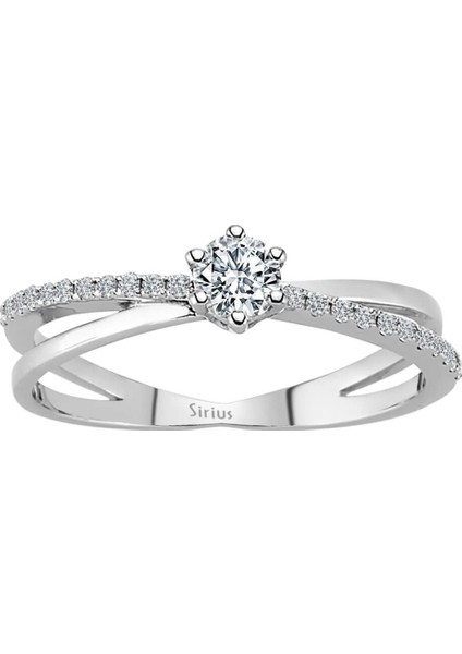 F Renk Toplam 0,36 Karat Pırlanta Tektaş Yüzük 0417R0102