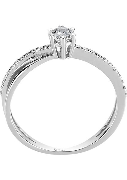 F Renk Toplam 0,36 Karat Pırlanta Tektaş Yüzük 0417R0102 modelleri