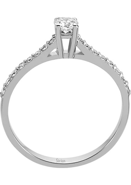 G Renk Toplam 0,35 Karat Pırlanta Tektaş Yüzük 0417R0117 modelleri