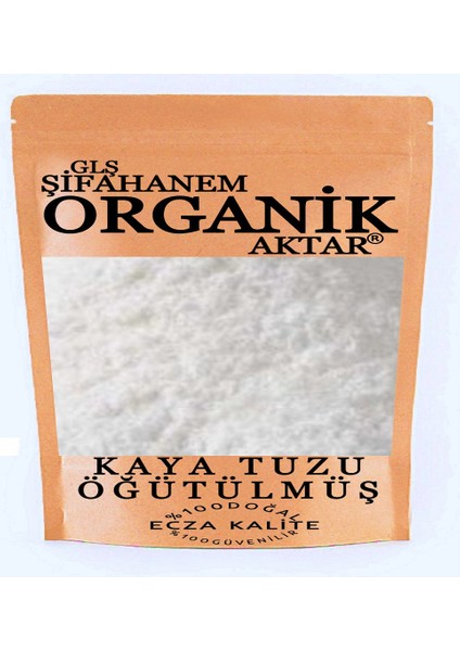 Kaya Tuzu Toz 1 kg Ecza Kalite Öğütülmüş Kristal