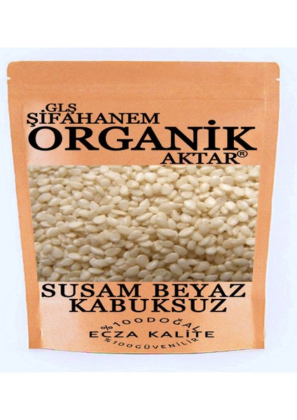 Beyaz Susam 1 kg Yağı Alınmamış Ecza Kalite