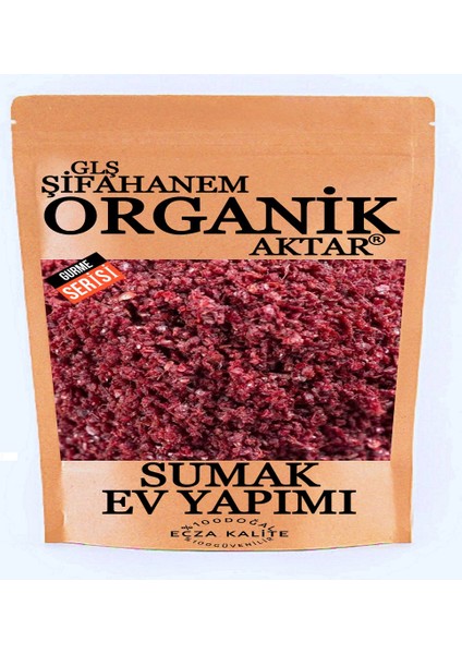 GLŞ Şifahanem Organik Aktar Sumak Ev Yapımı Toz Sumak 1 kg  Ecza Kalite