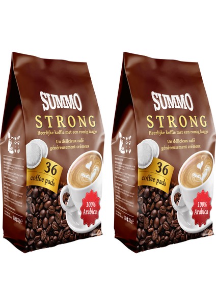 Strong 72'li Avantaj Paketi (36X2) Senseo Pod Coffee Pads Kahve Kapsülü