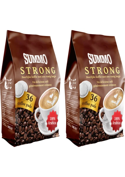 Strong 72'li Avantaj Paketi (36X2) Senseo Pod Coffee Pads Kahve Kapsülü