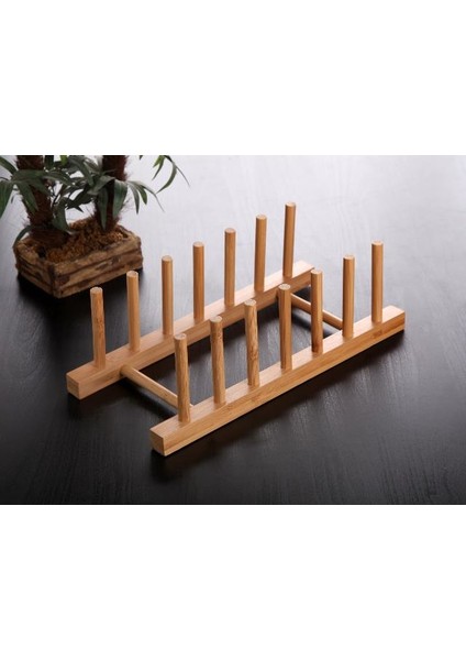 Bambu Tabaklık 6 Bölmeli 28CM*11,5CM