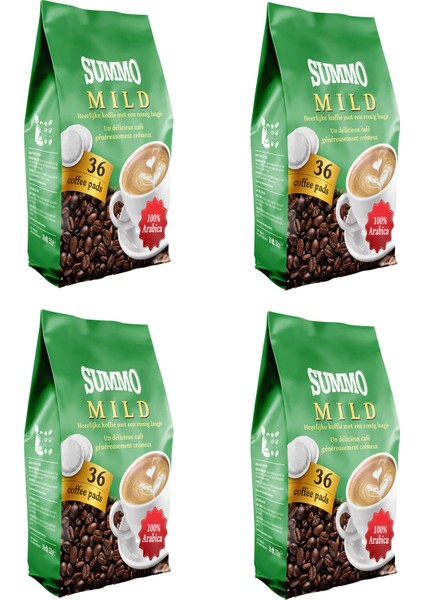 Mild 144'LÜ Avantaj Paketi (36X4) Senseo Pads Coffee Pod Kahve Kapsülü