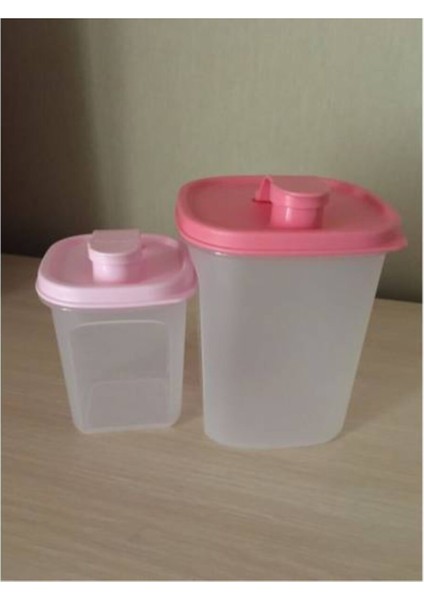 Çok Amaçlı Sürahi 1 Lt ve 350 ml 2'li Set