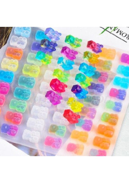 50 Lİ Haribo Ayı Reçine Epoksi Kalıbı -Kod:935