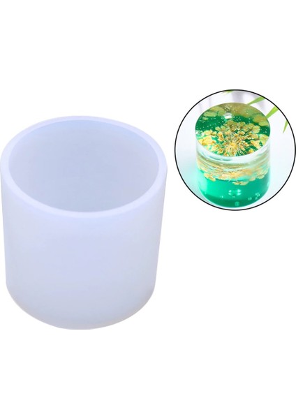 Silindir - Reçine Epoksi, Mum ve Beton Kalıbı -Kod:944