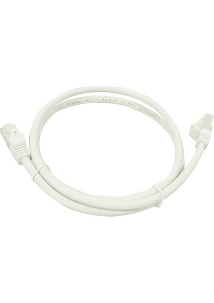 Bakır Patch Kablo CAT6A U/ftp 1m Lszh Gri Patch Cord 2 Adet