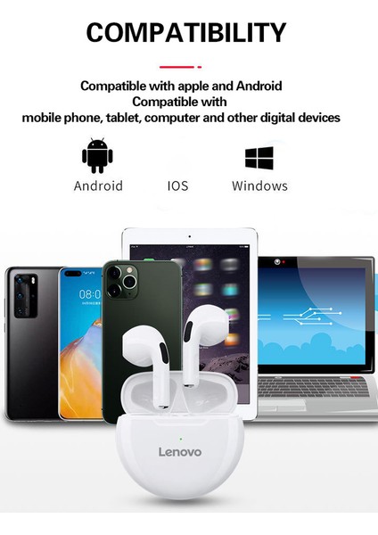 HT38 Tws Bluetooth 5.0 Kablosuz Kulak İçi Kulaklık (Yurt Dışından)