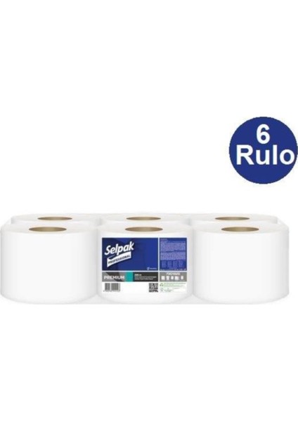 Premium Içten Çekmeli Tuvalet Kağıdı 6 x 220 mt