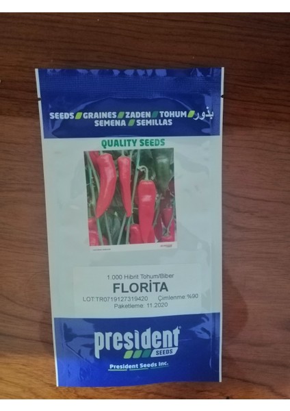 Florita F1 (Hibrit Kapya Biber TOHUMU)(1000 Adet) Tatlı fiyatları