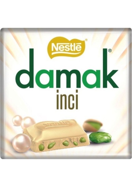 Damak Inci Antep Fıstıklı Beyaz Çikolata 65 gr