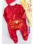 I Love Mum Taraftar Sarı Kırmızı Ikili Bebek Tulum Takım 2