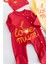 I Love Mum Taraftar Sarı Kırmızı Ikili Bebek Tulum Takım 4