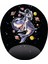 Köpek Balığına Binen Astronot Oval Bilek Destekli Tasarım Mouse Pad 1