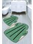Yeşil Kaktüs Desenli Kaymaz Taban Yıkanabilir 2'li Desenli Banyo Paspası (50X60 cm - 60X100 Cm) 1