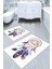 Rüya Kapanı Desenli Kaymaz Taban Yıkanabilir 2'li Desenli Banyo Paspası (50X60 cm - 60X100 Cm) 1