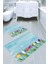 Sıralı Laleler Desenli Kaymaz Taban Yıkanabilir 2'li Desenli Banyo Paspası (50X60 cm - 60X100 Cm) 1