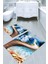 Şelale Yolu Desenli Kaymaz Taban Yıkanabilir 2'li Desenli Banyo Paspası (50X60 cm - 60X100 Cm) 1