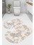 Retro Eskitme Desenli Kaymaz Taban Yıkanabilir 2'li Desenli Banyo Paspası (50X60 cm - 60X100 Cm) 1