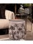 Home Siyah Palmiye Desen Puf 1
