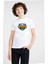 Rumble Stars Futbol Guardian Baskılı Unisex Çocuk Beyaz T-Shirt 1