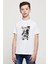 Anime One Piece Baskılı Unisex Çocuk Beyaz T-Shirt 1