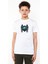Selçuklu Mavi Kartalı Göktürk Baskılı Unisex Çocuk Beyaz T-Shirt 1