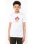 Watercolor Cat Glasses Baskılı Unisex Çocuk Beyaz T-Shirt 1