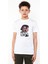Leon Baskılı Unisex Çocuk Beyaz T-Shirt 1